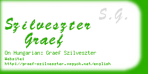 szilveszter graef business card